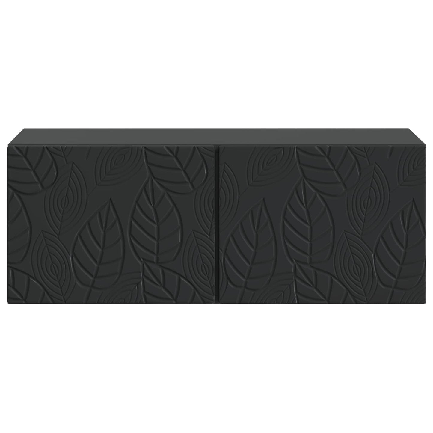 Wall-Mounted TV Cabinet 59.5 x 31 cm Black Engineered Wood