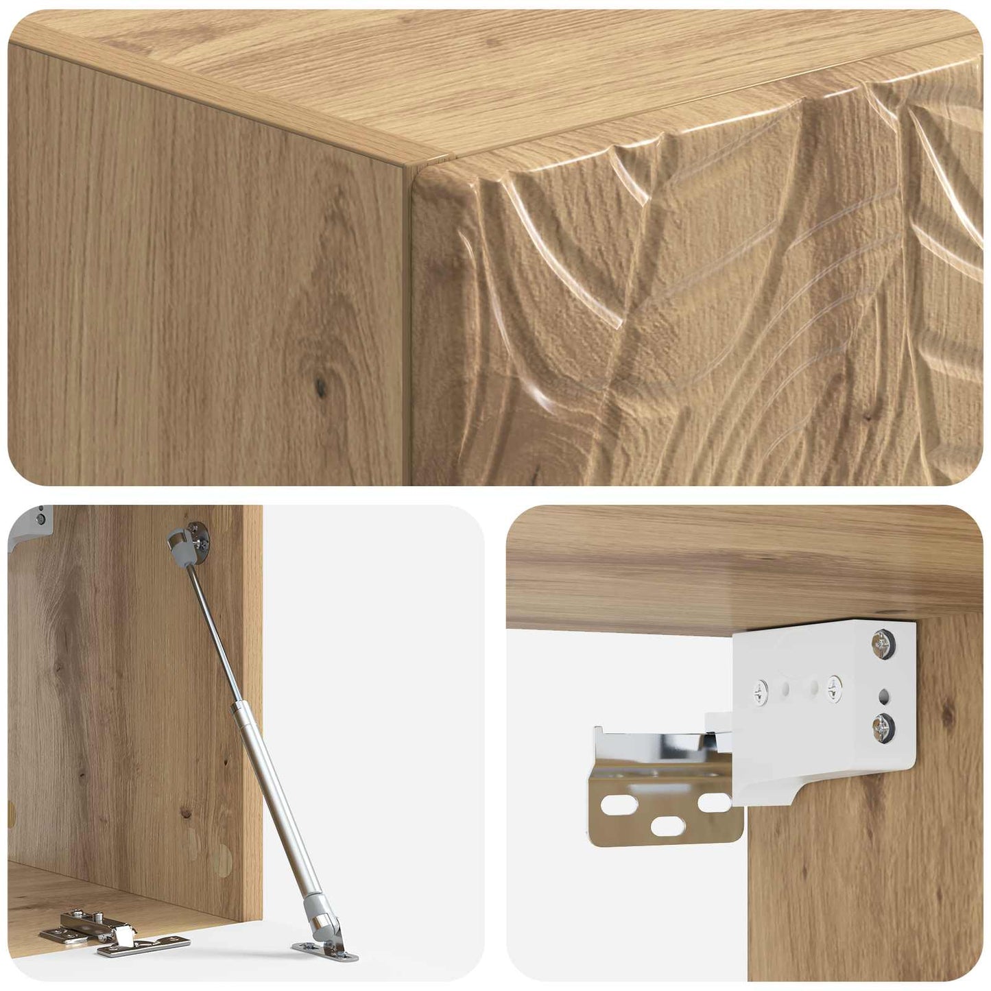 Wall-Mounted TV Cabinet 78.5 x 31 cm Artisan Oak