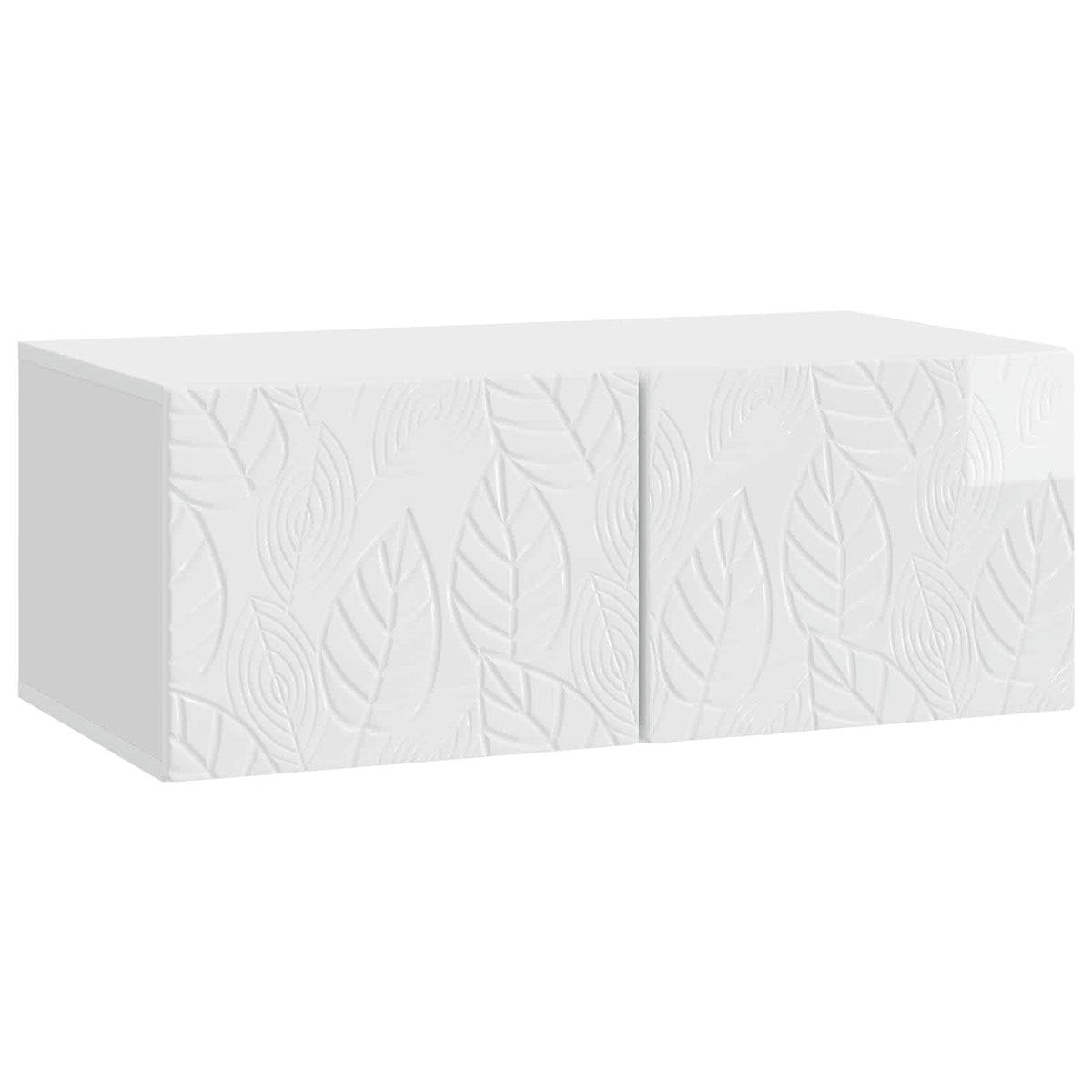 Wall-Mounted TV Cabinet 98 x 31 cm High Gloss White