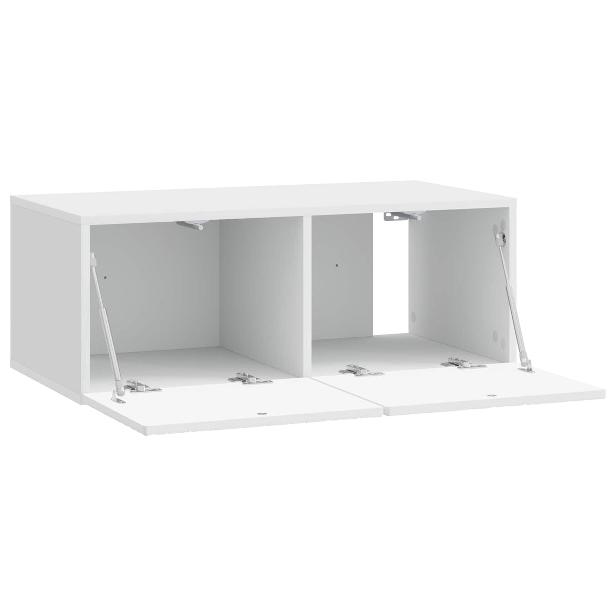 Wall-Mounted TV Cabinet 98 x 31 cm High Gloss White