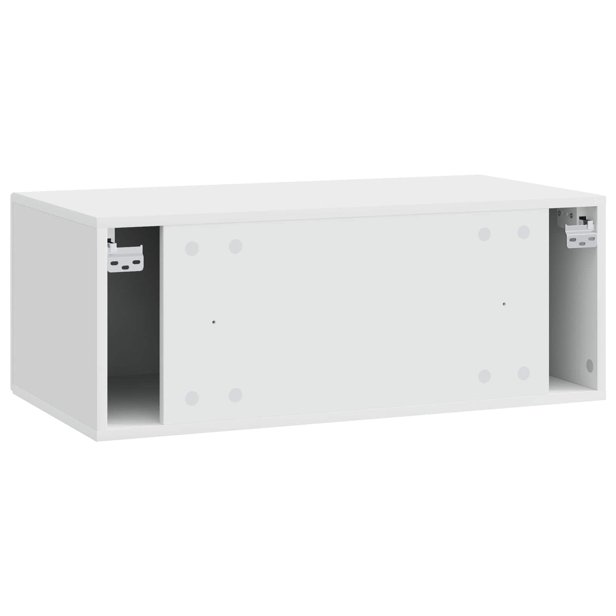 Wall-Mounted TV Cabinet 98 x 31 cm High Gloss White