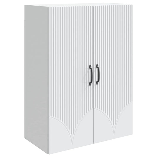 Wall-Mounted Cabinet White 66 x 34.5 x 90 cm Engineered Wood