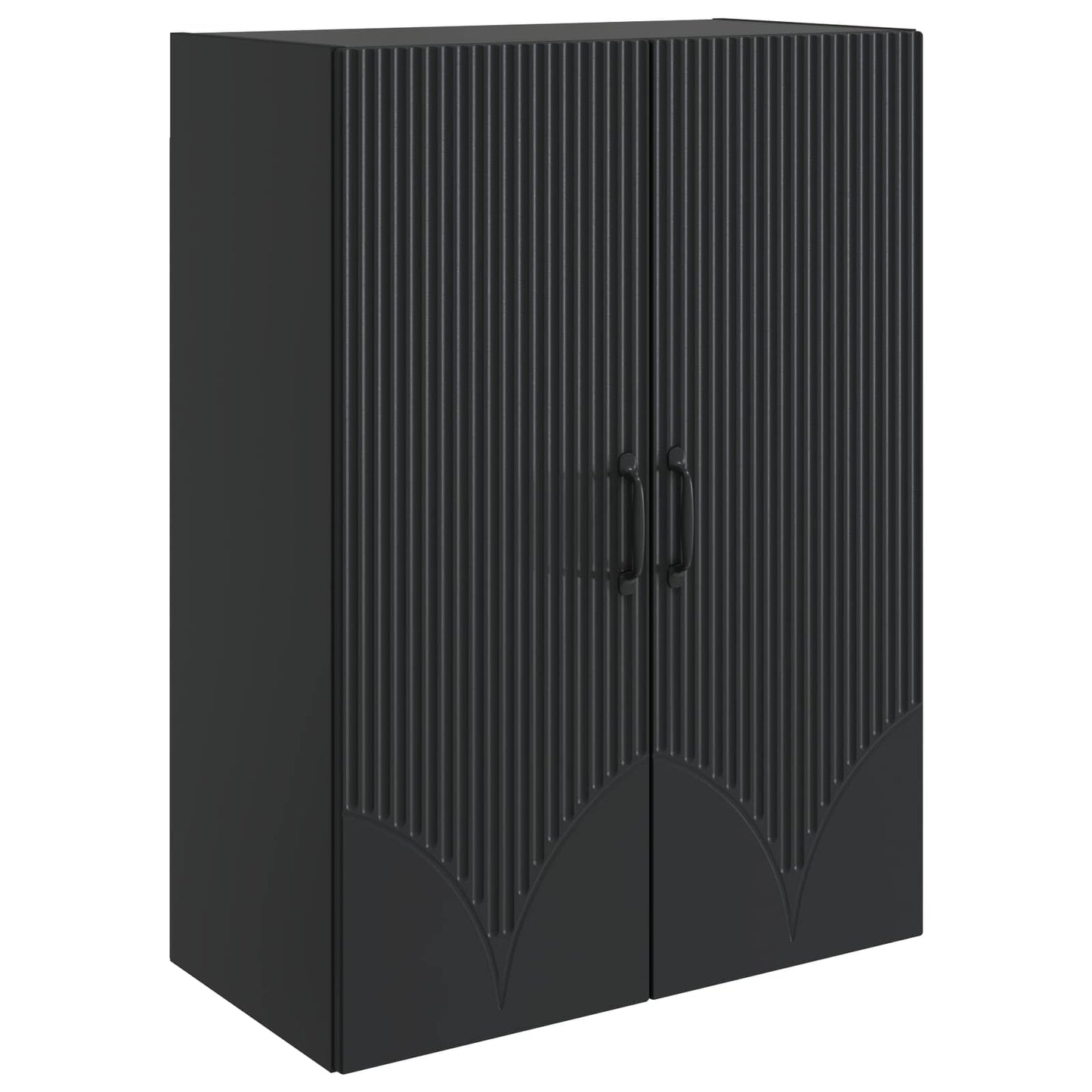 Wall-Mounted Cabinet Black 66 x 34.5 x 90 cm Engineered Wood