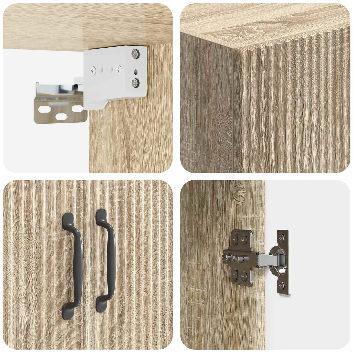 Wall-Mounted Cabinet Sonoma Oak 66 x 34.5 x 90 cm