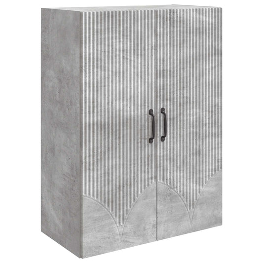 Wall-Mounted Cabinet Concrete Grey 66 x 34.5 x 90 cm