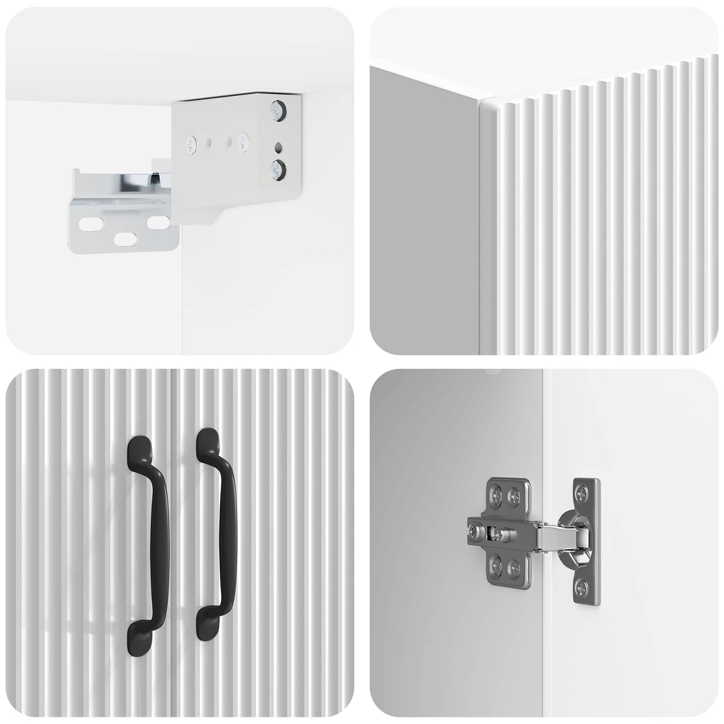 Wall-Mounted Cabinet High Gloss White 66 x 34.5 x 90 cm