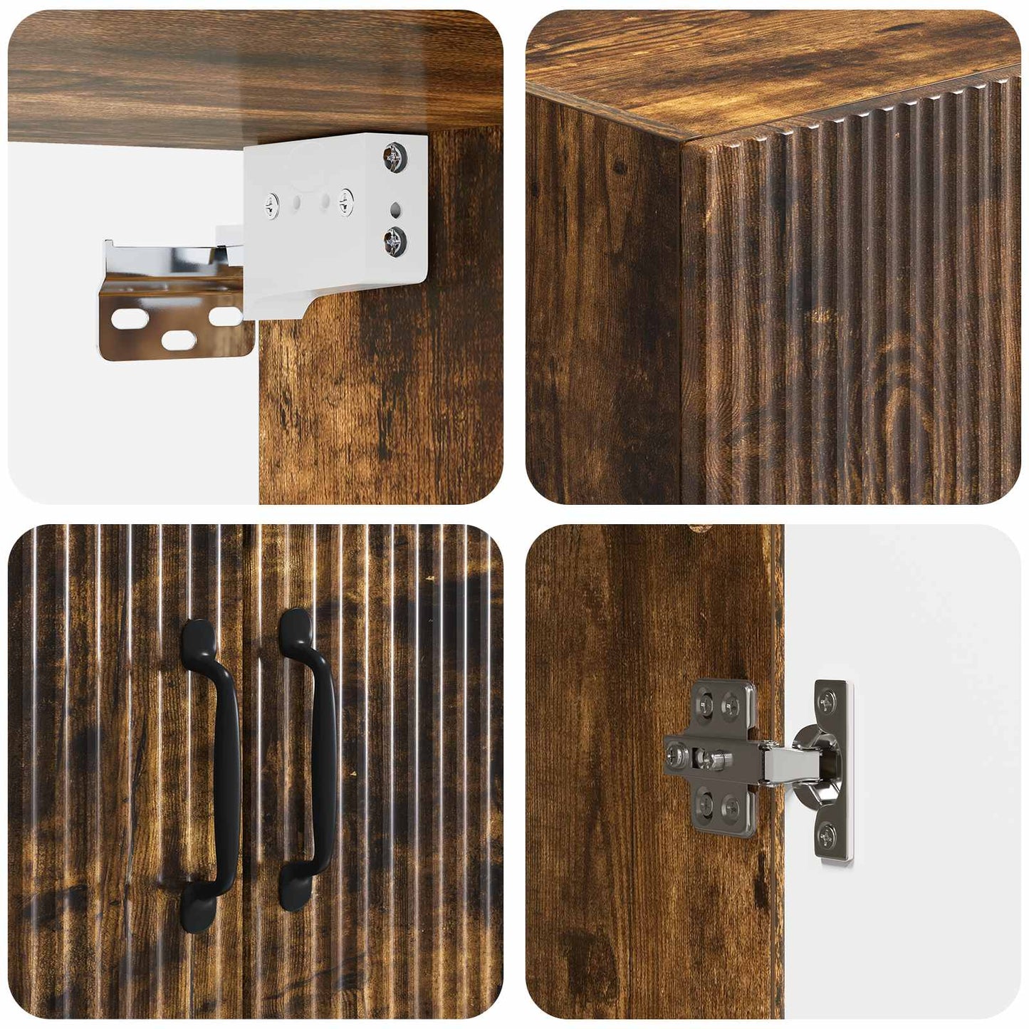 Wall-Mounted Cabinet 66 x 34.5 x 90 cm Engineered Wood