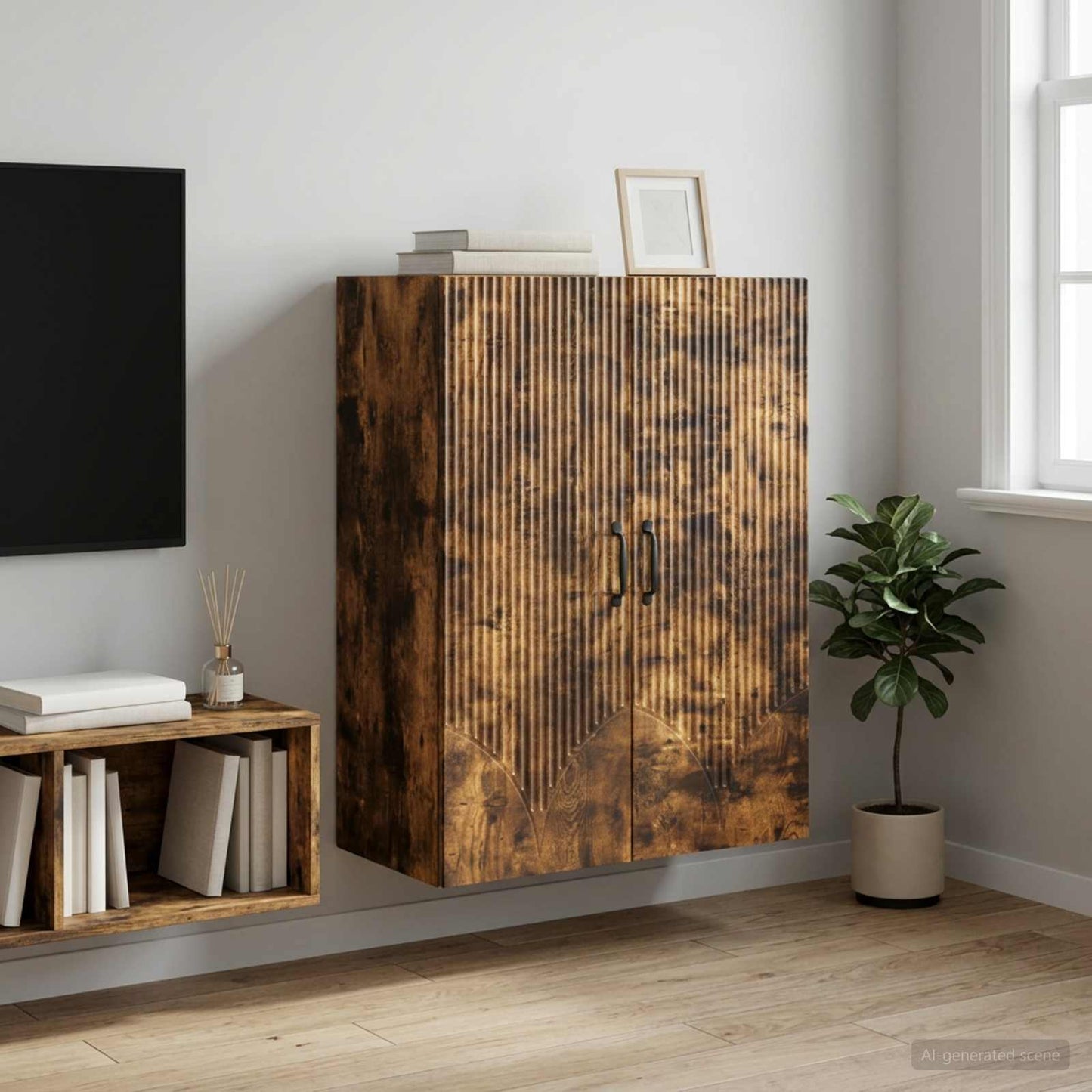 Wall-Mounted Cabinet 66 x 34.5 x 90 cm Engineered Wood