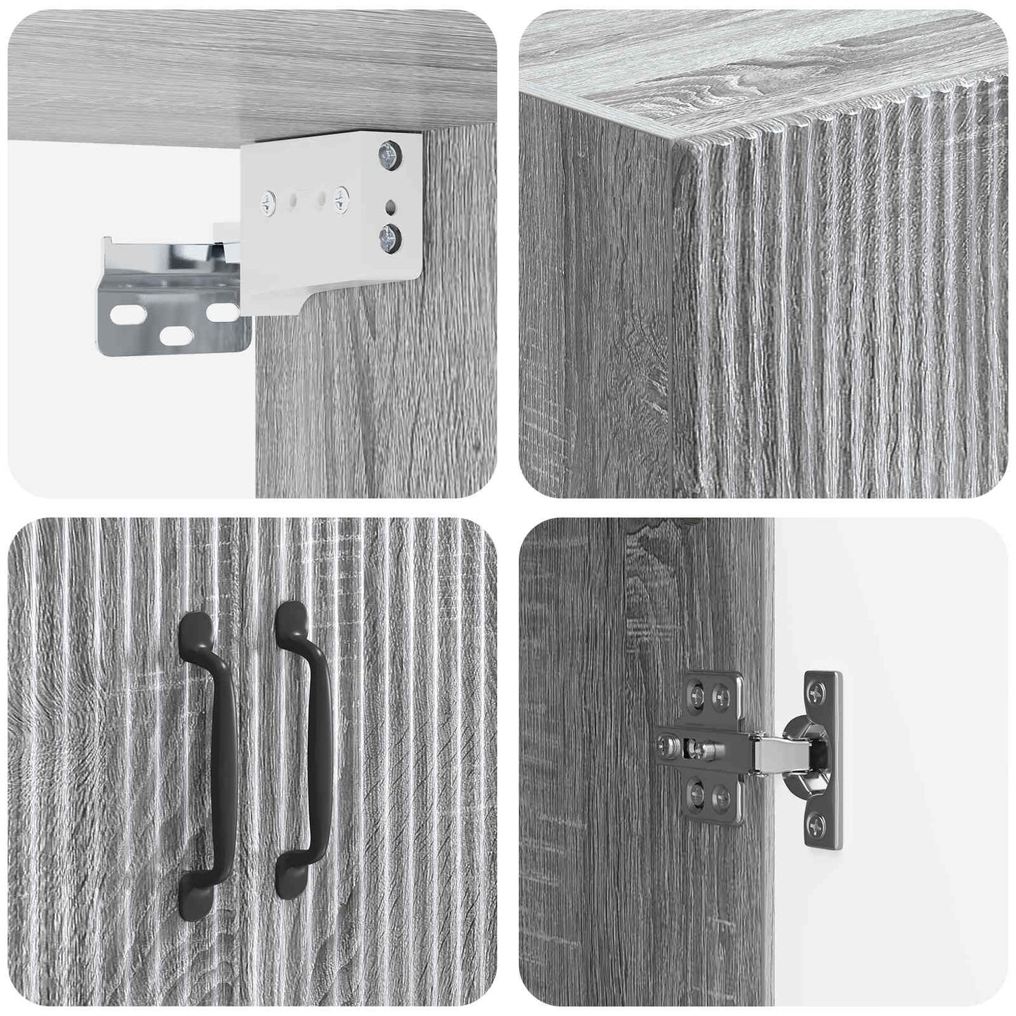 Wall-Mounted Cabinet 66 x 34.5 x 90 cm Engineered Wood