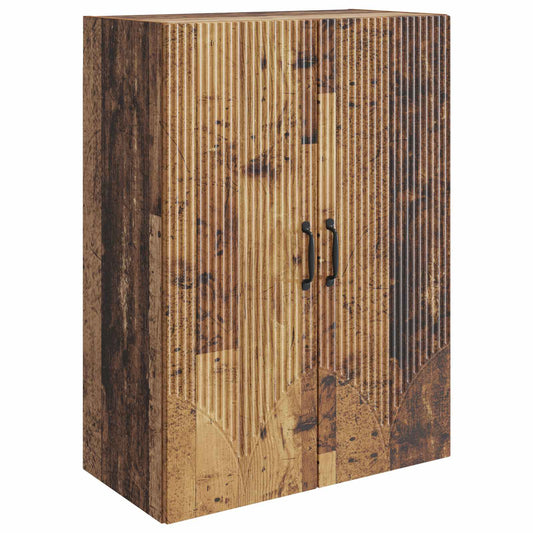 Wall-Mounted Cabinet Old Wood 66 x 34.5 x 90 cm Engineered Wood