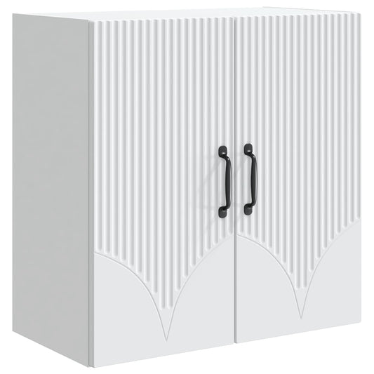 Wall-Mounted Cabinet White 59 x 31 x 60 cm Engineered Wood