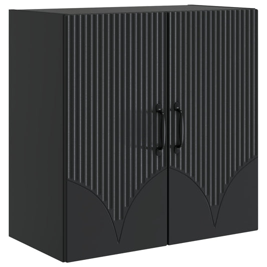Wall-Mounted Cabinet Black 59 x 31 x 60 cm Engineered Wood