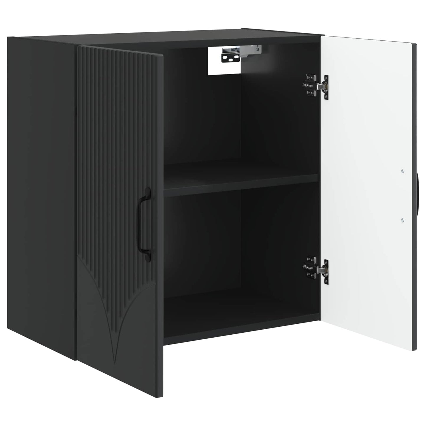 Wall-Mounted Cabinet Black 59 x 31 x 60 cm Engineered Wood