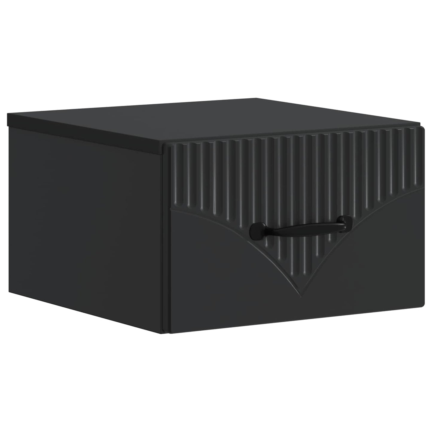 Wall-Mounted Bedside Cabinet 2 pcs Black 34.5 x 33 x 20 cm