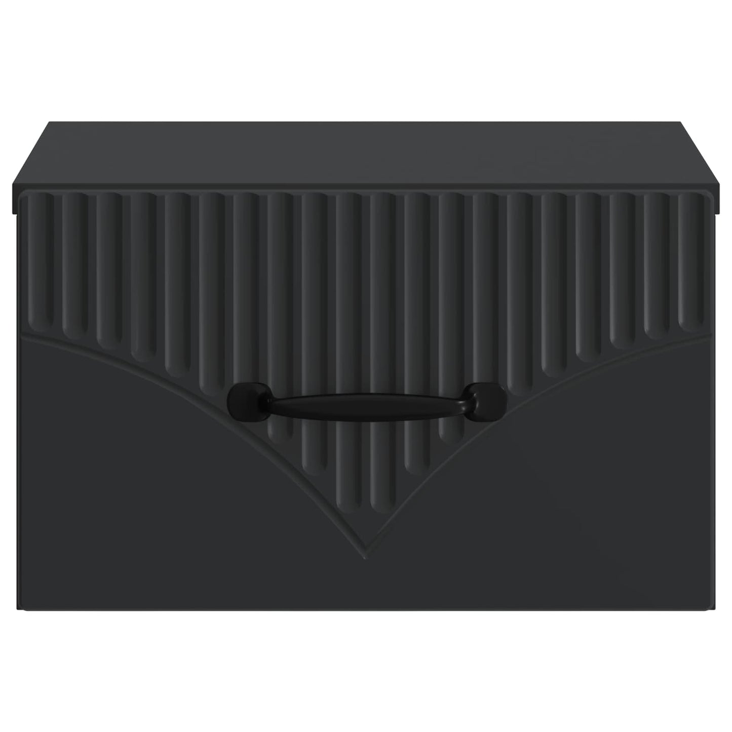 Wall-Mounted Bedside Cabinet 2 pcs Black 34.5 x 33 x 20 cm
