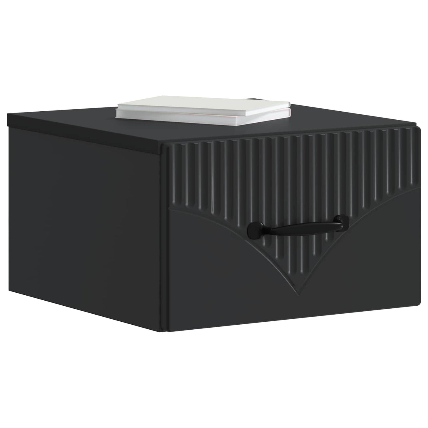 Wall-Mounted Bedside Cabinet 2 pcs Black 34.5 x 33 x 20 cm