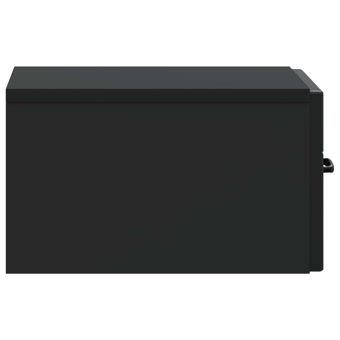 Wall-Mounted Bedside Cabinet 2 pcs Black 34.5 x 33 x 20 cm