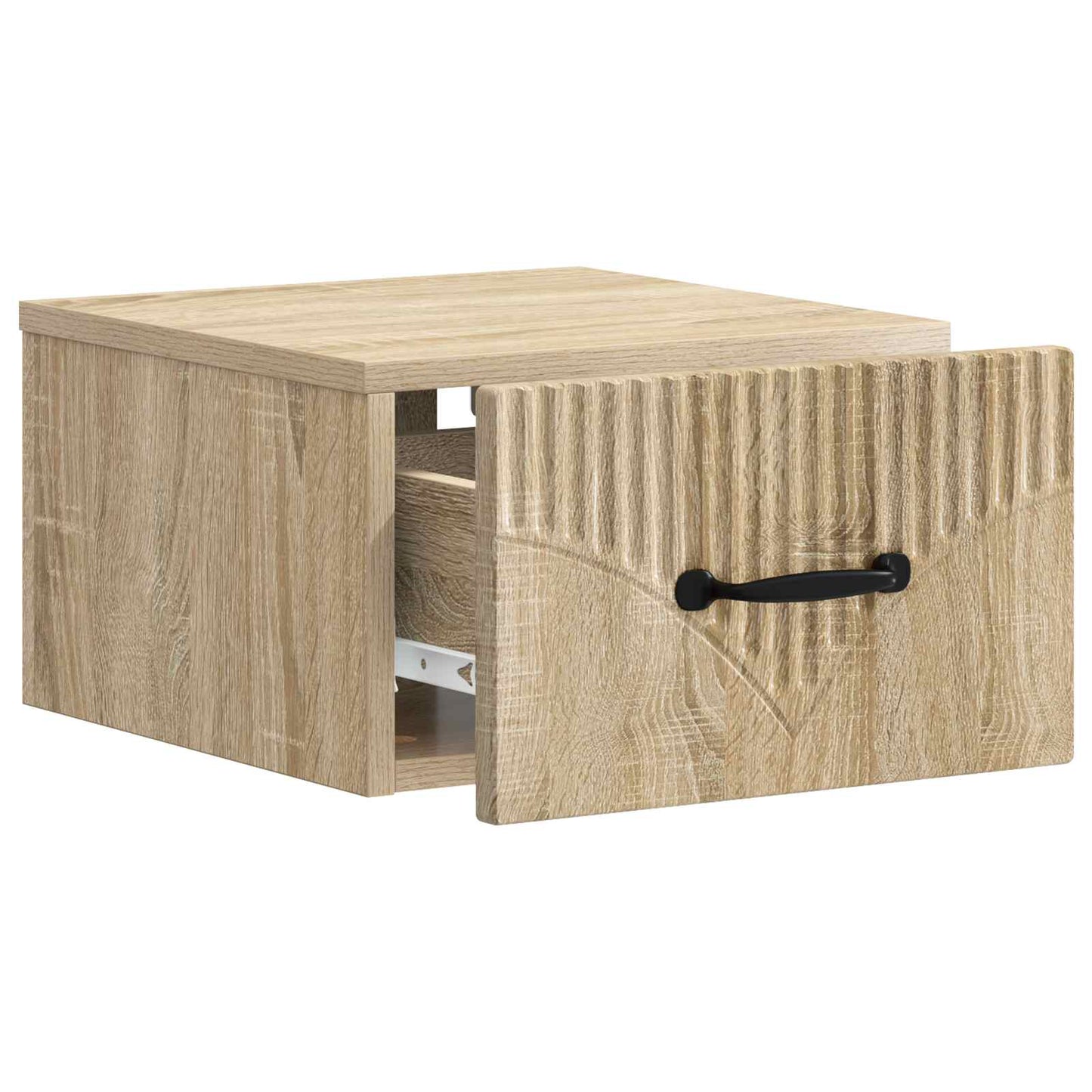 Wall-Mounted Bedside Cabinet 2 pcs Sonoma Oak 34.5 x 33 x 20 cm
