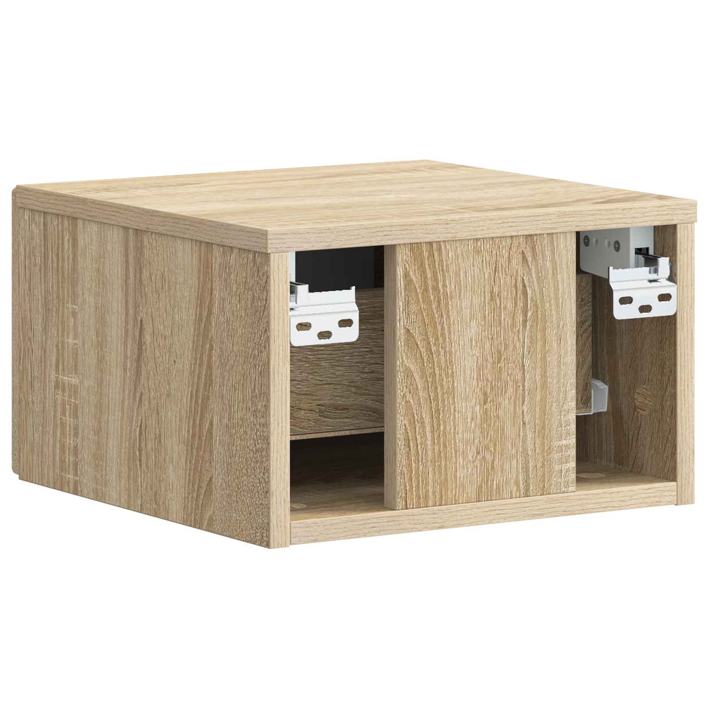 Wall-Mounted Bedside Cabinet 2 pcs Sonoma Oak 34.5 x 33 x 20 cm