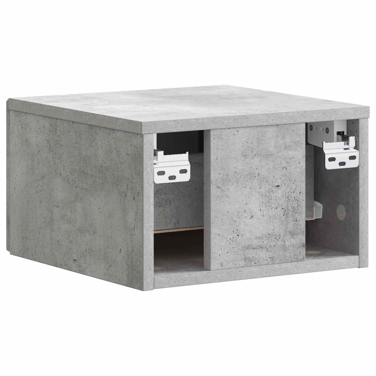 Wall-Mounted Bedside Cabinet Concrete Grey 34.5 x 33 x 20 cm