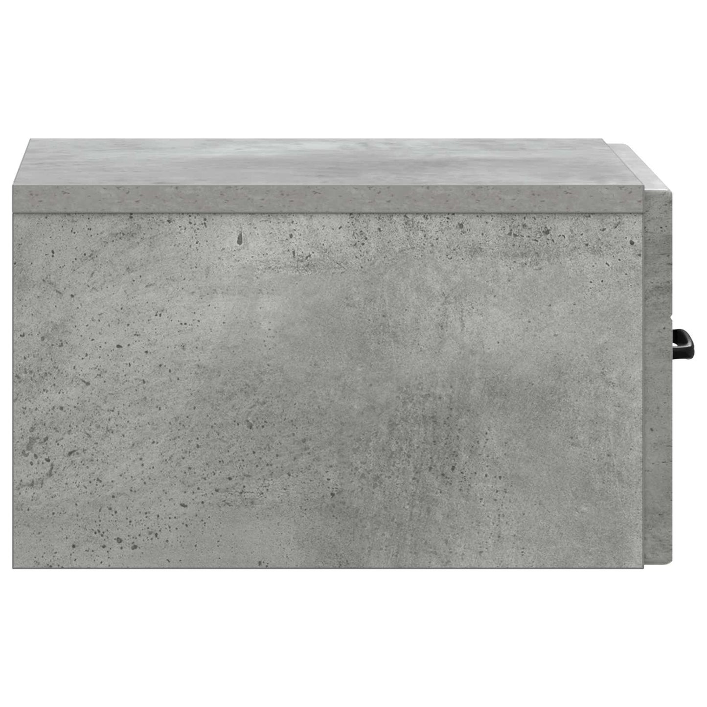 Wall-Mounted Bedside Cabinet with Drawer 2 pcs Concrete Grey