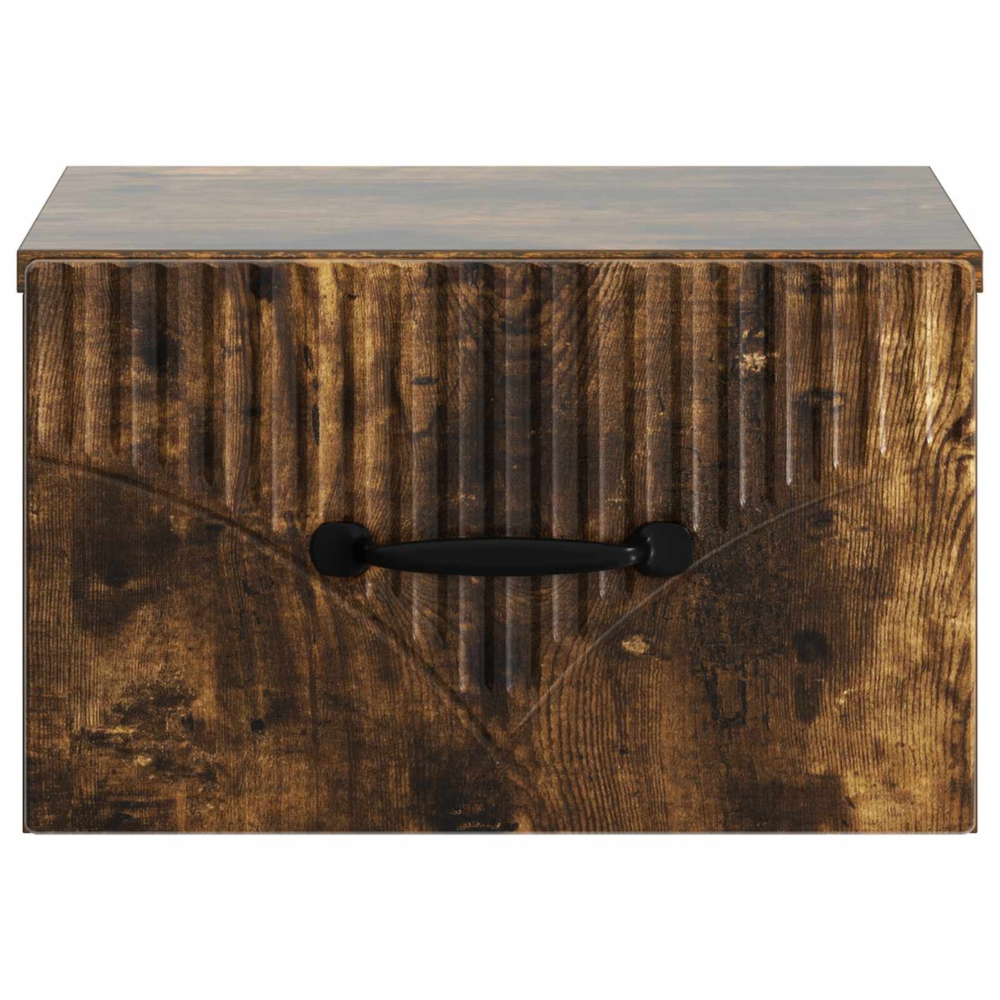 Wall-Mounted Bedside Cabinet 2 pcs Smoked Oak 34.5 x 33 x 20 cm