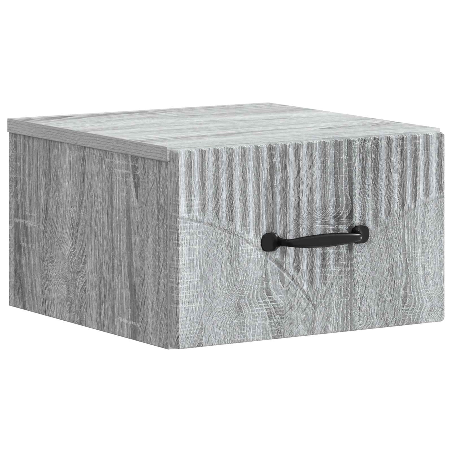 Wall-Mounted Bedside Cabinet Grey Sonoma 34.5 x 33 x 20 cm