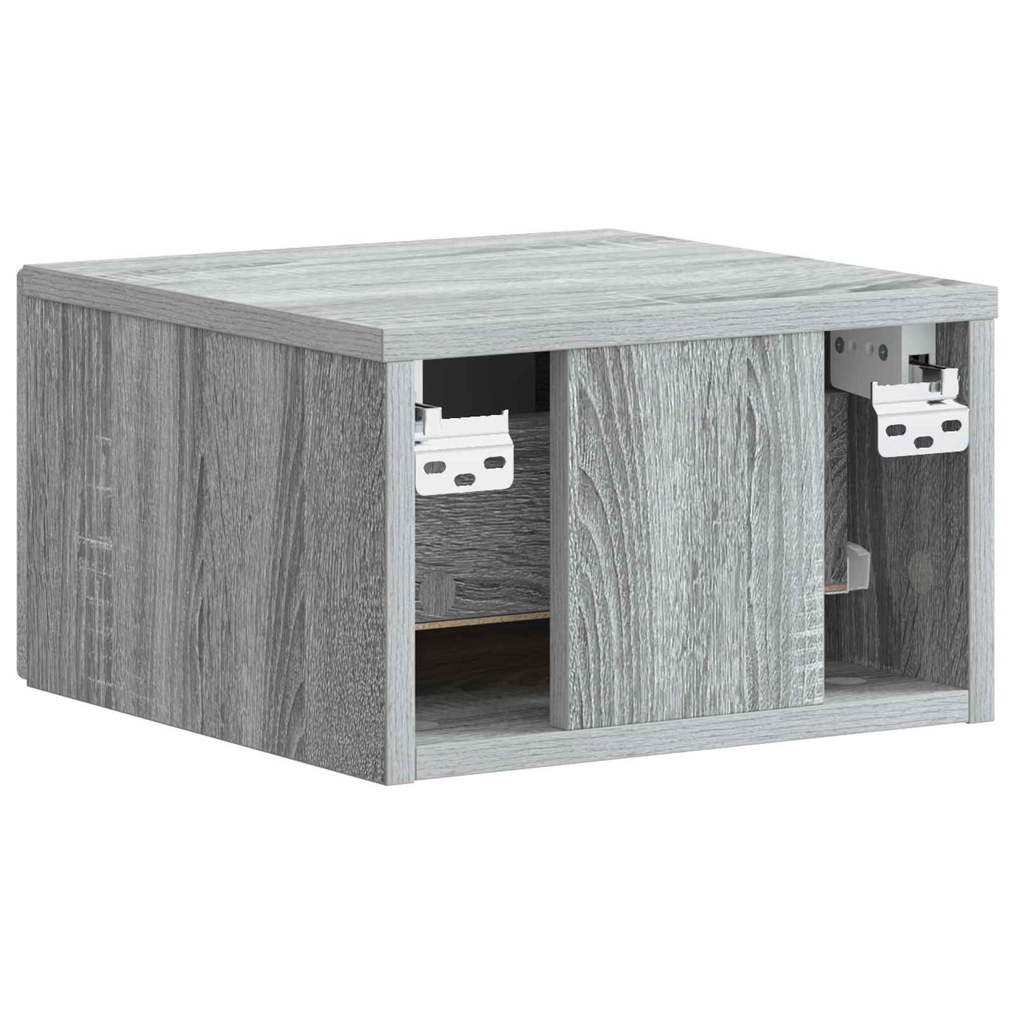 Wall-Mounted Bedside Cabinet Grey Sonoma 34.5 x 33 x 20 cm