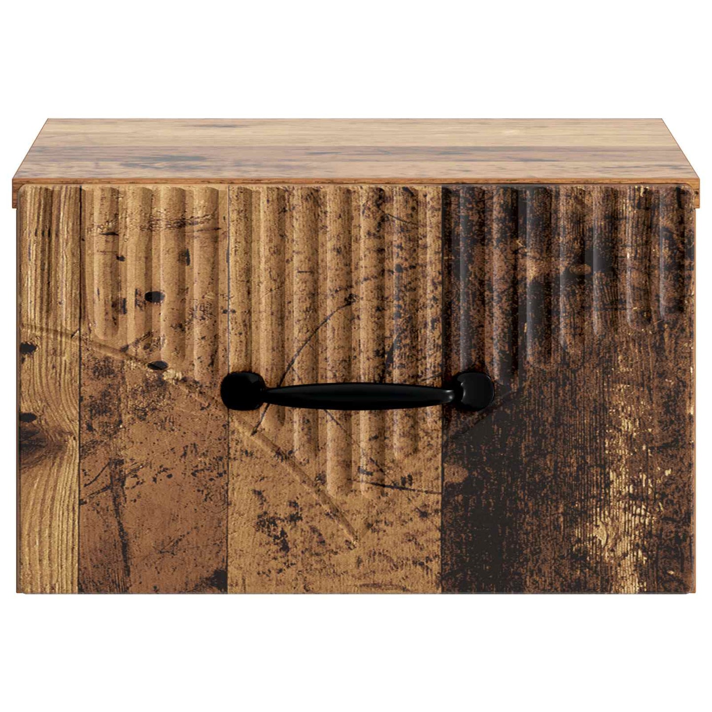 Wall-Mounted Bedside Cabinet Old Wood 34.5 x 33 x 20 cm
