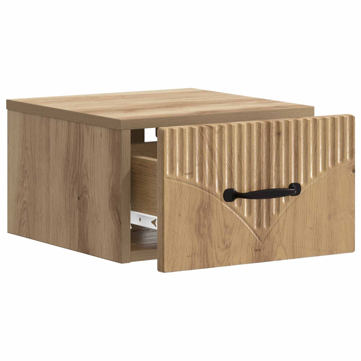 Wall-Mounted Bedside Cabinet 2 pcs Artisan Oak Engineered Wood