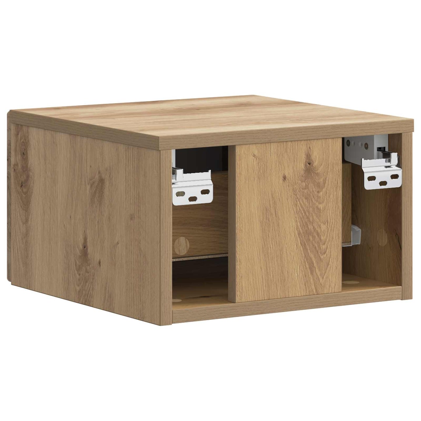 Wall-Mounted Bedside Cabinet 2 pcs Artisan Oak Engineered Wood