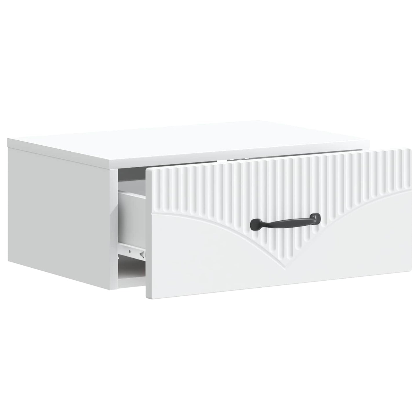 Wall-Mounted Bedside Cabinet 2 pcs White 49 x 34.5 x 20 cm
