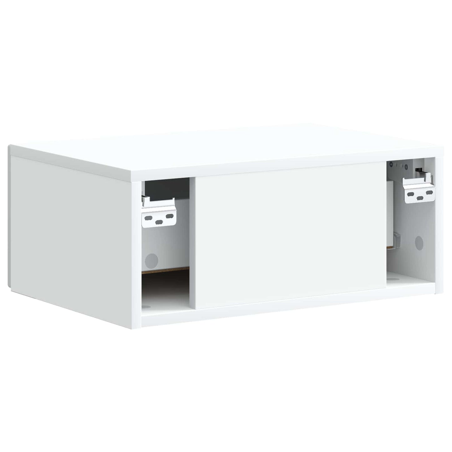 Wall-Mounted Bedside Cabinet 2 pcs White 49 x 34.5 x 20 cm