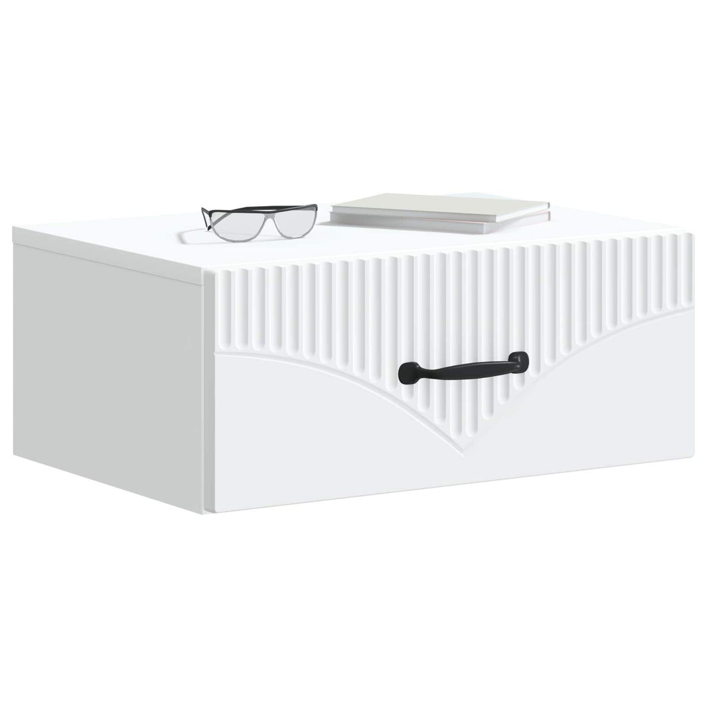 Wall-Mounted Bedside Cabinet 2 pcs White 49 x 34.5 x 20 cm
