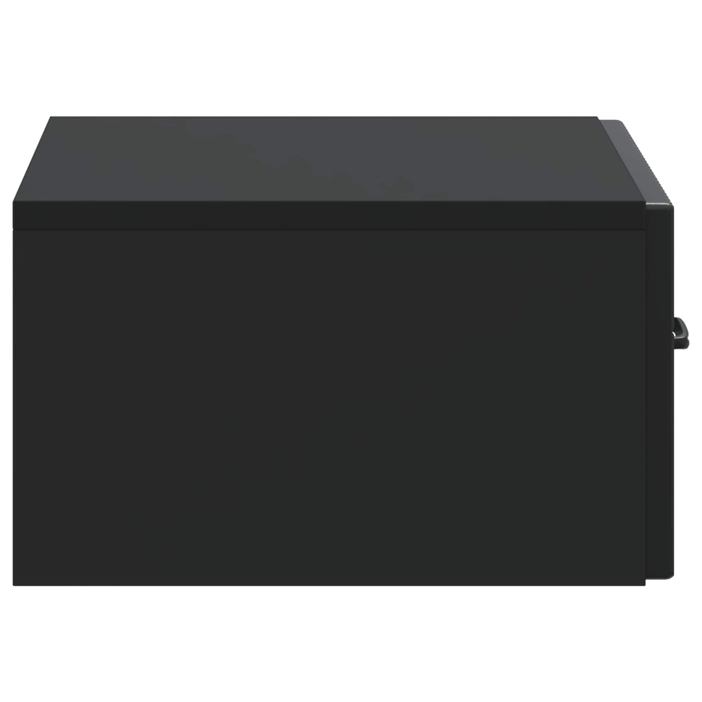 Wall-Mounted Bedside Cabinet 2 pcs Black 49 x 34.5 x 20 cm