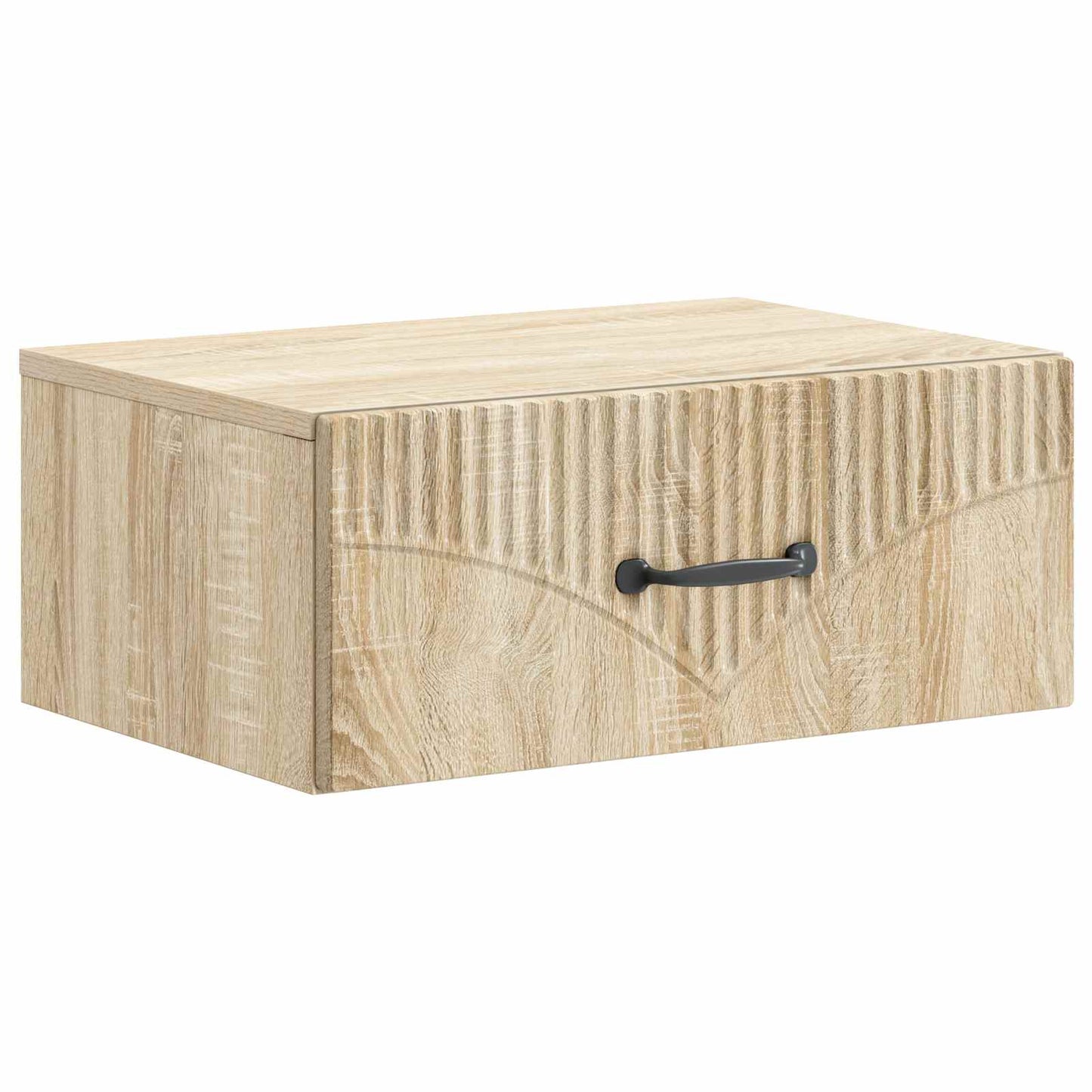 Wall-Mounted Bedside Cabinet Sonoma Oak 49 x 34.5 x 20 cm