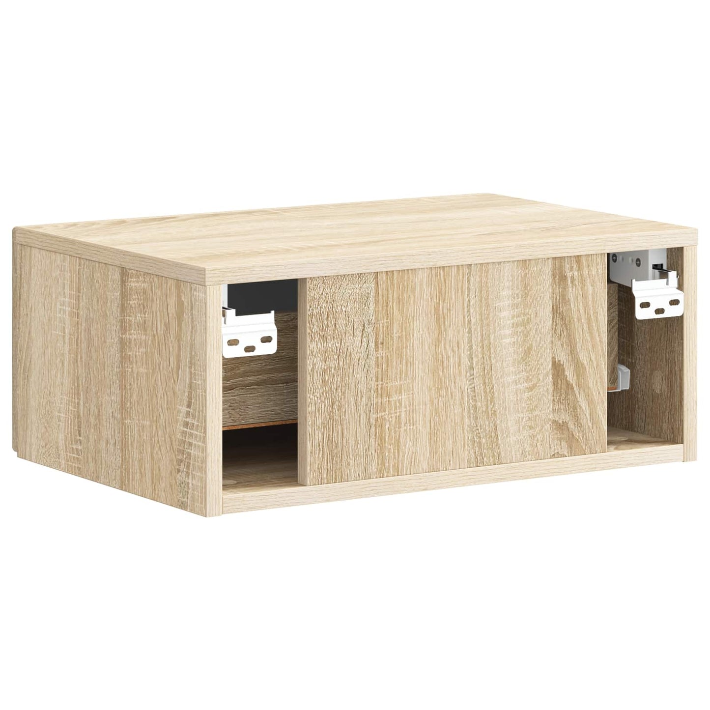 Wall-Mounted Bedside Cabinet 2 pcs Sonoma Oak 49 x 34.5 x 20 cm