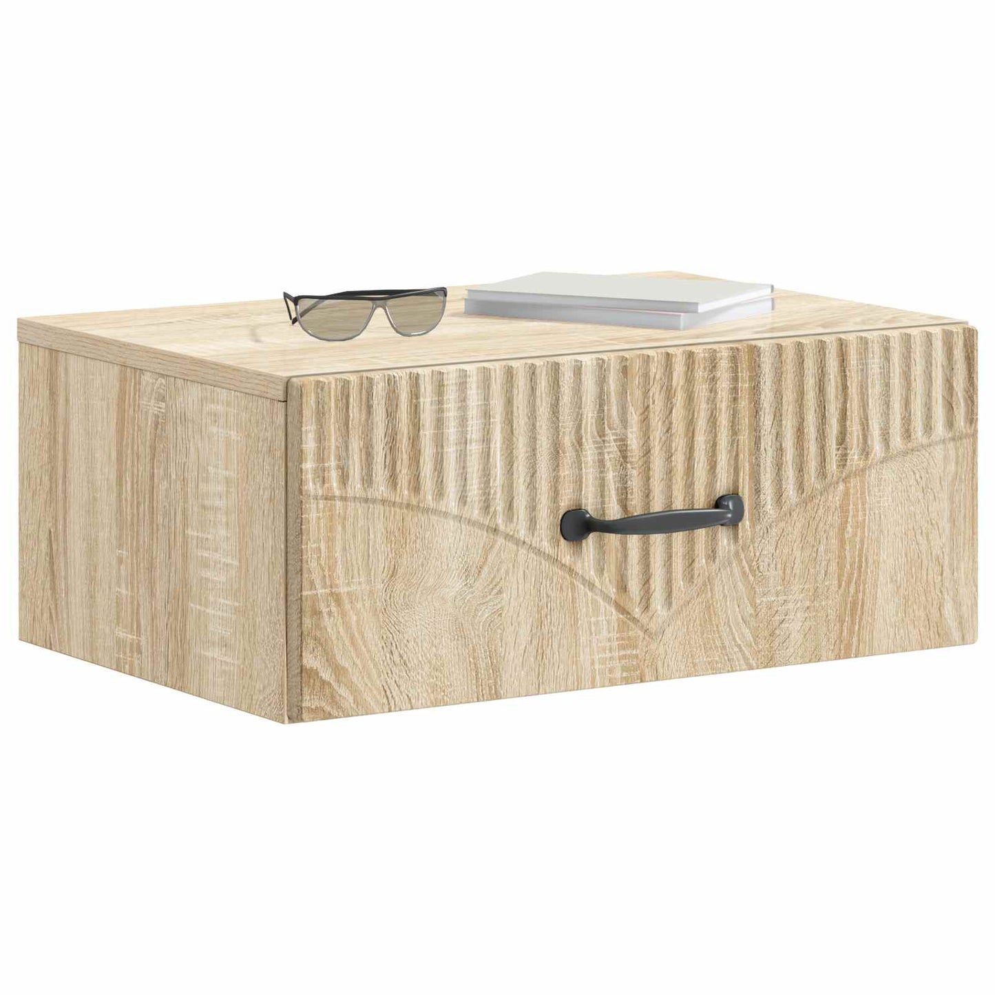 Wall-Mounted Bedside Cabinet 2 pcs Sonoma Oak 49 x 34.5 x 20 cm