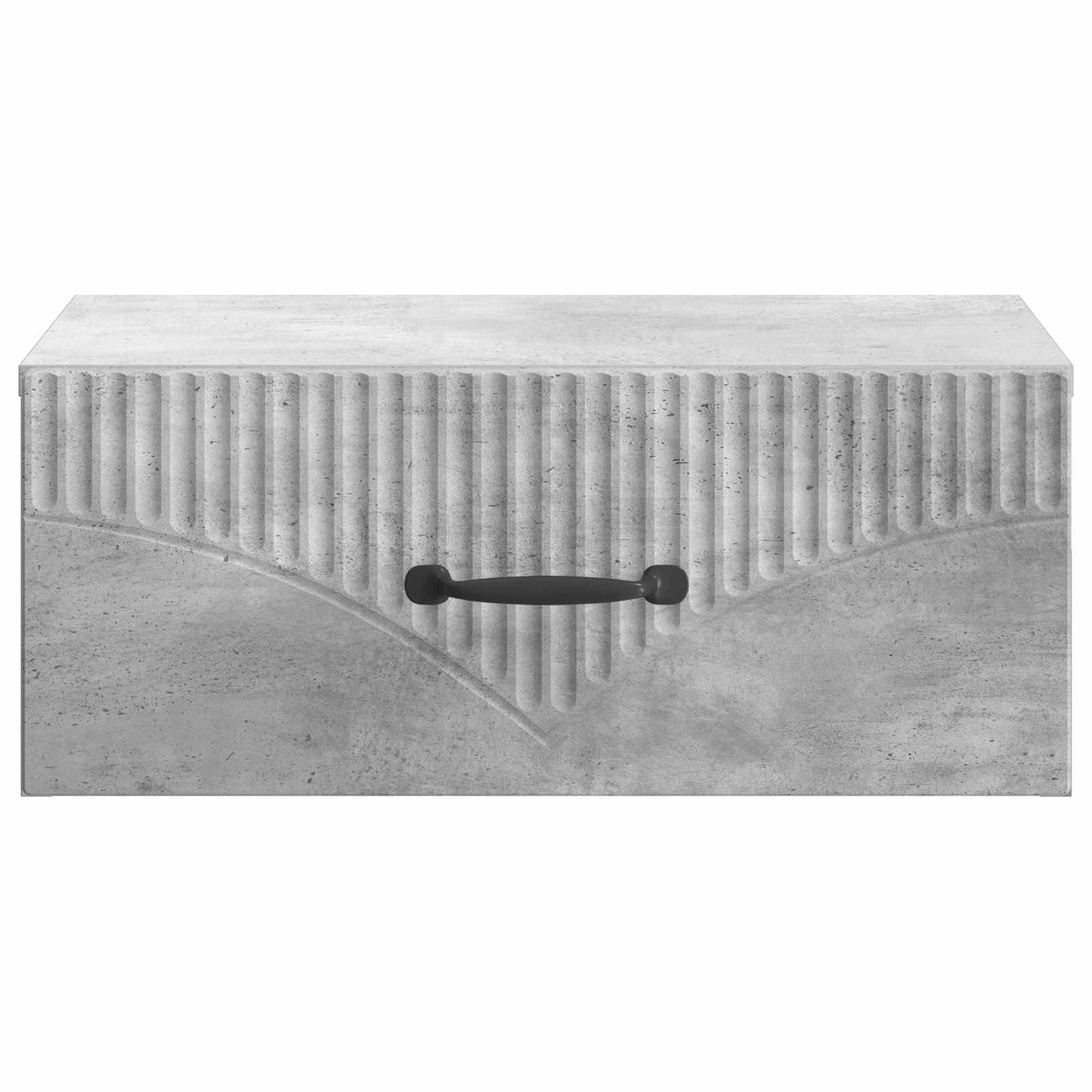 Wall-Mounted Bedside Cabinet Concrete Grey 49 x 34.5 x 20 cm