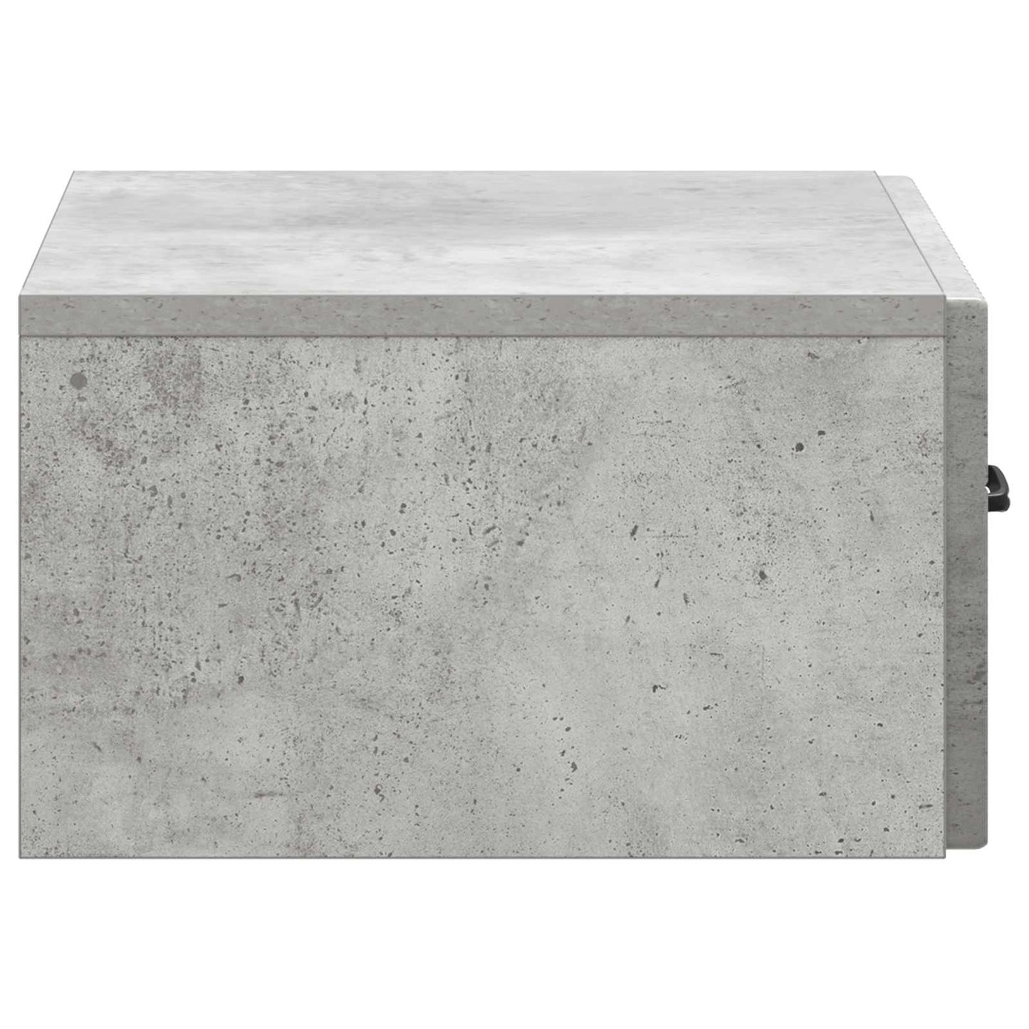 Wall-Mounted Bedside Cabinet Concrete Grey 49 x 34.5 x 20 cm