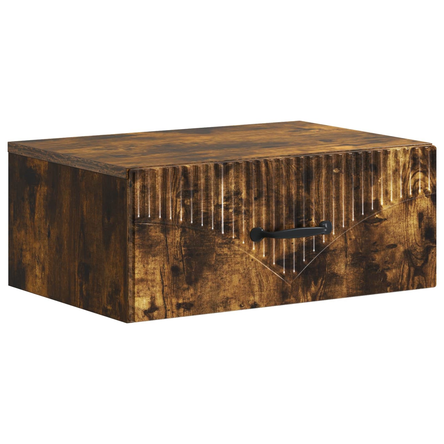 Wall-Mounted Bedside Cabinet 2 pcs Smoked Oak 49 x 34.5 x 20 cm