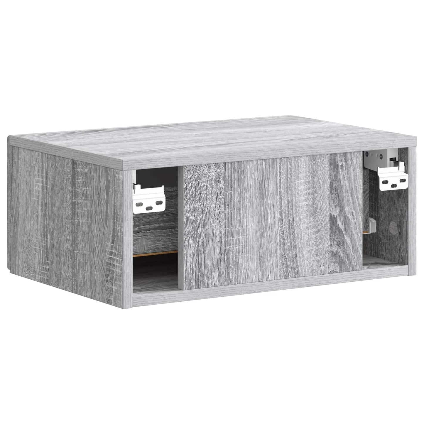 Wall-Mounted Bedside Cabinet 2 pcs Grey Sonoma Engineered Wood