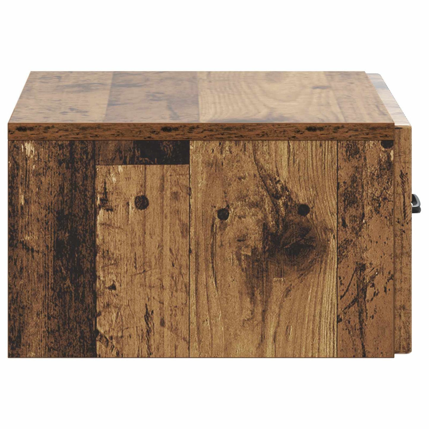 Wall-Mounted Bedside Cabinet Old Wood 49 x 34.5 x 20 cm