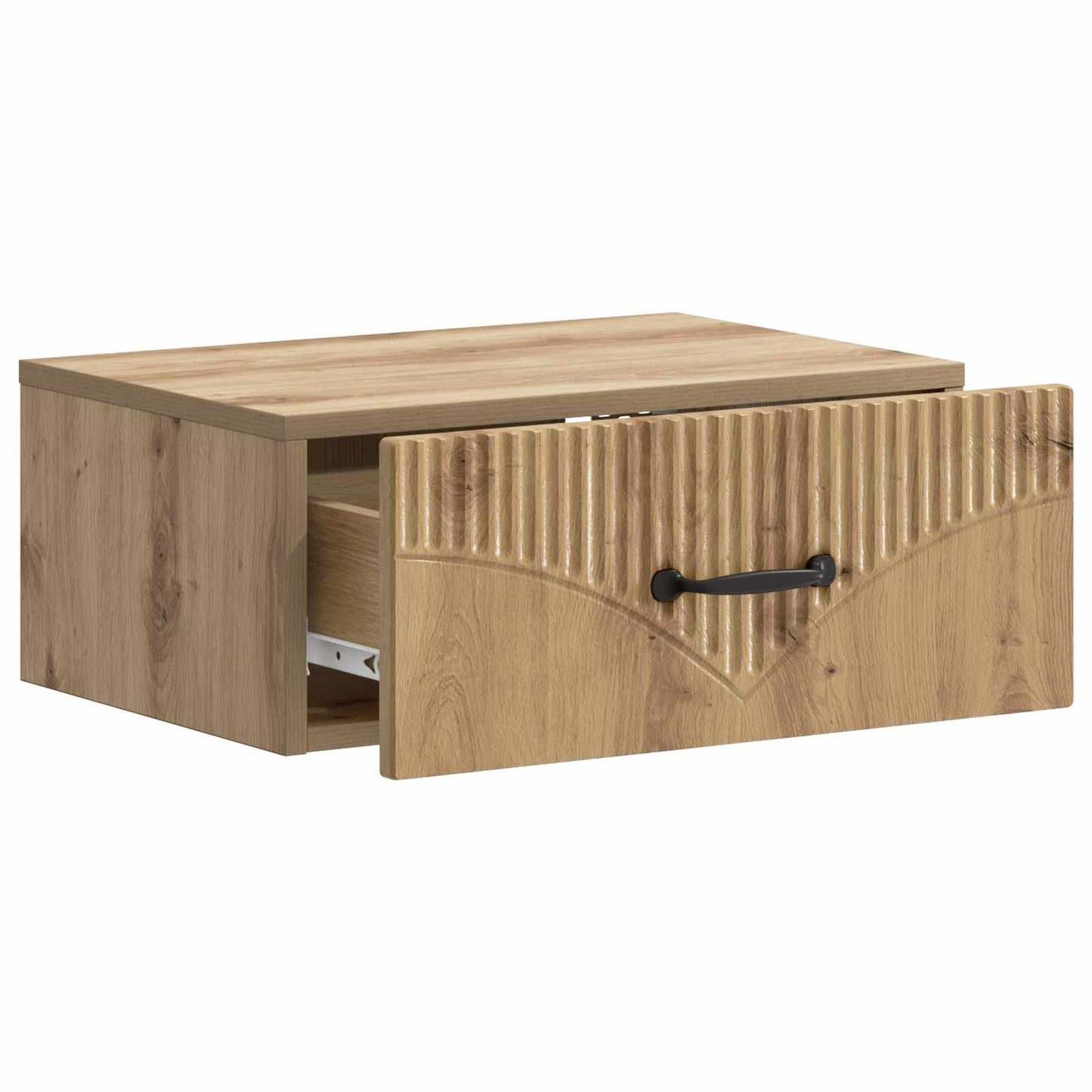 Wall-Mounted Bedside Cabinet 2 pcs Artisan Oak Engineered Wood