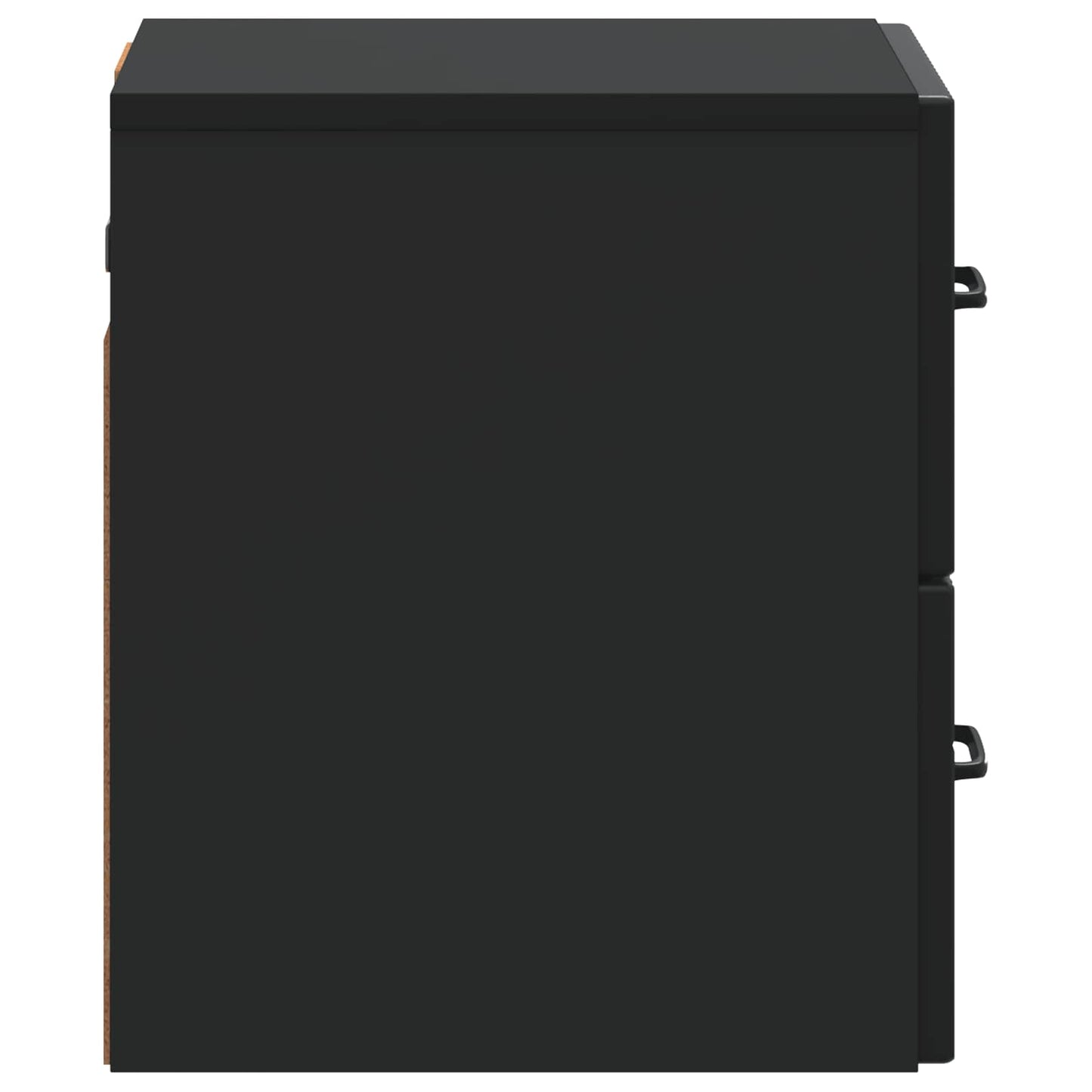 Wall-Mounted Bedside Cabinet Black 34.5 x 33 x 40 cm