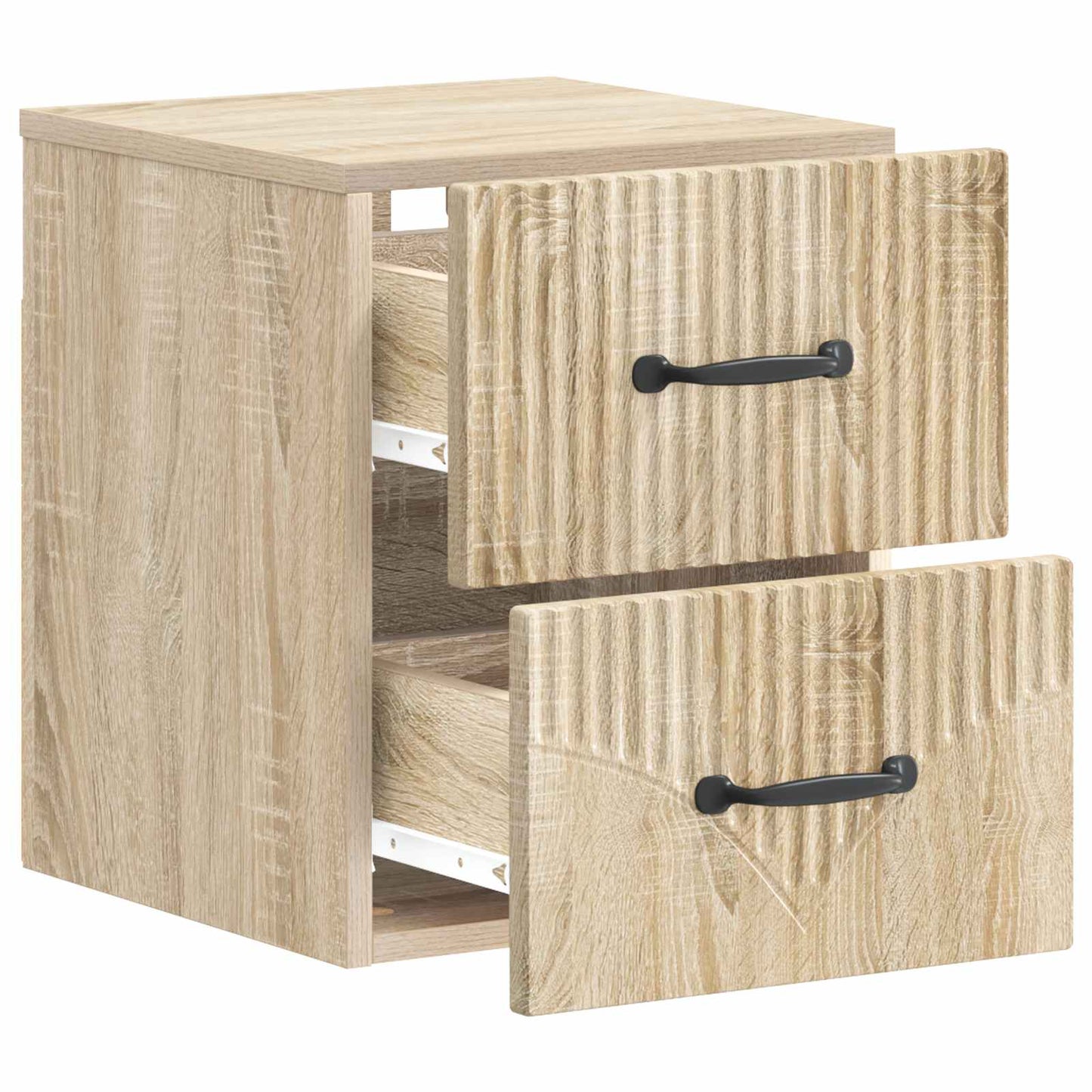 Wall-Mounted Bedside Cabinet Sonoma Oak 34.5 x 33 x 40 cm