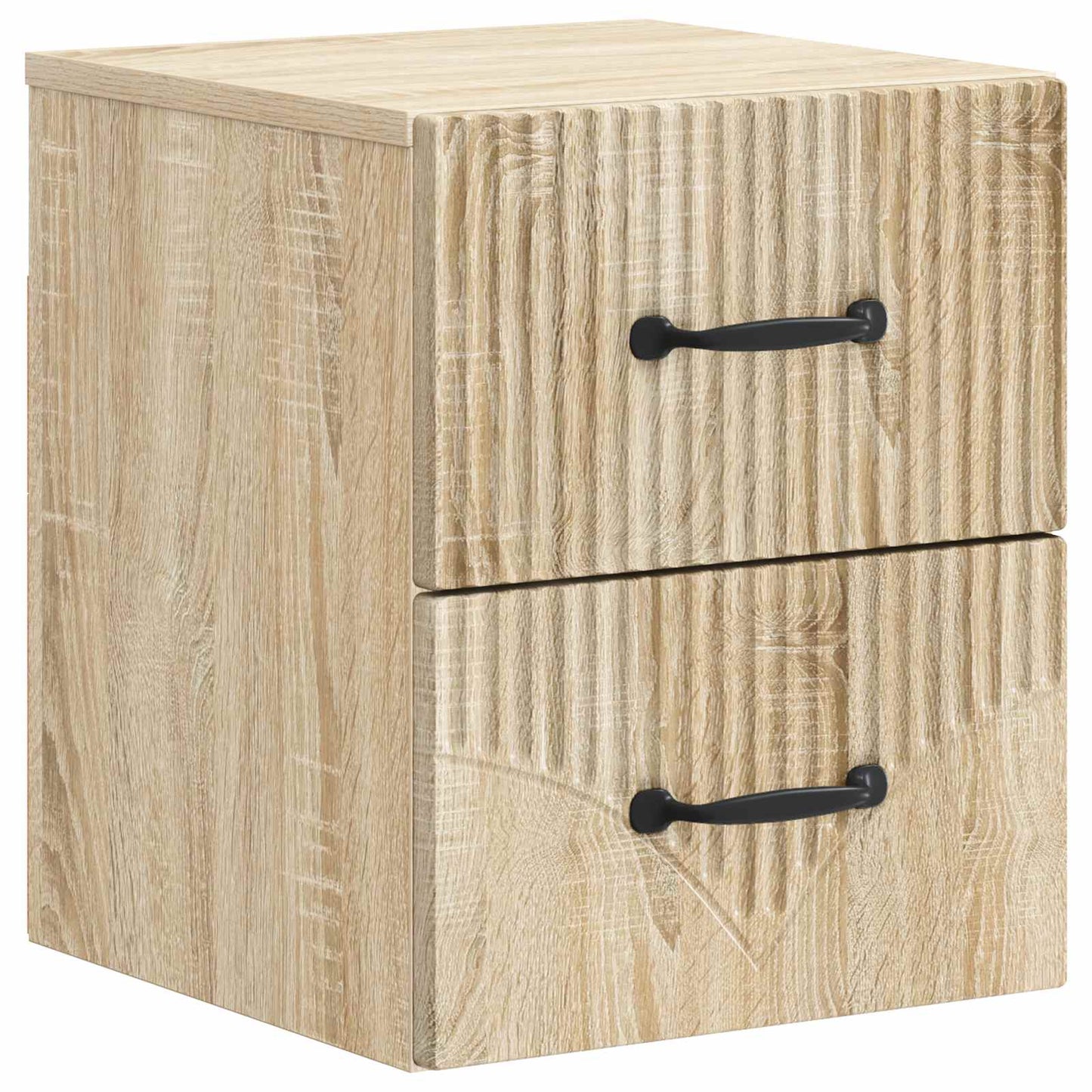 Wall-Mounted Bedside Cabinet 2 pcs Sonoma Oak 34.5 x 33 x 40 cm