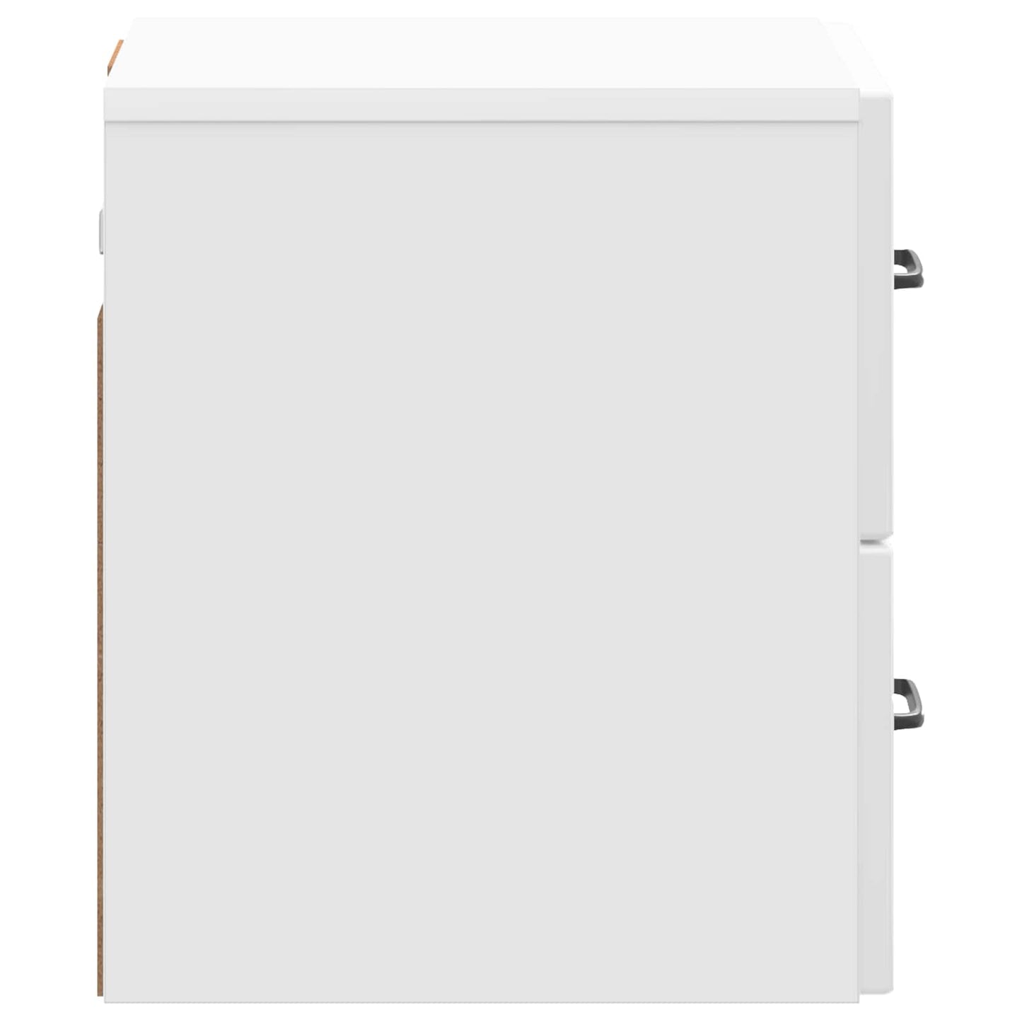 Wall-Mounted Bedside Cabinet High Gloss White 34.5 x 33 x 40 cm