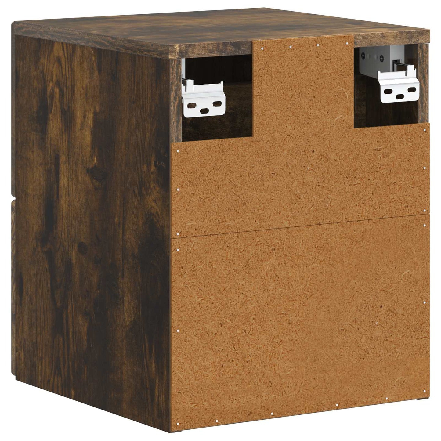 Wall-Mounted Bedside Cabinet Smoked Oak 34.5 x 33 x 40 cm