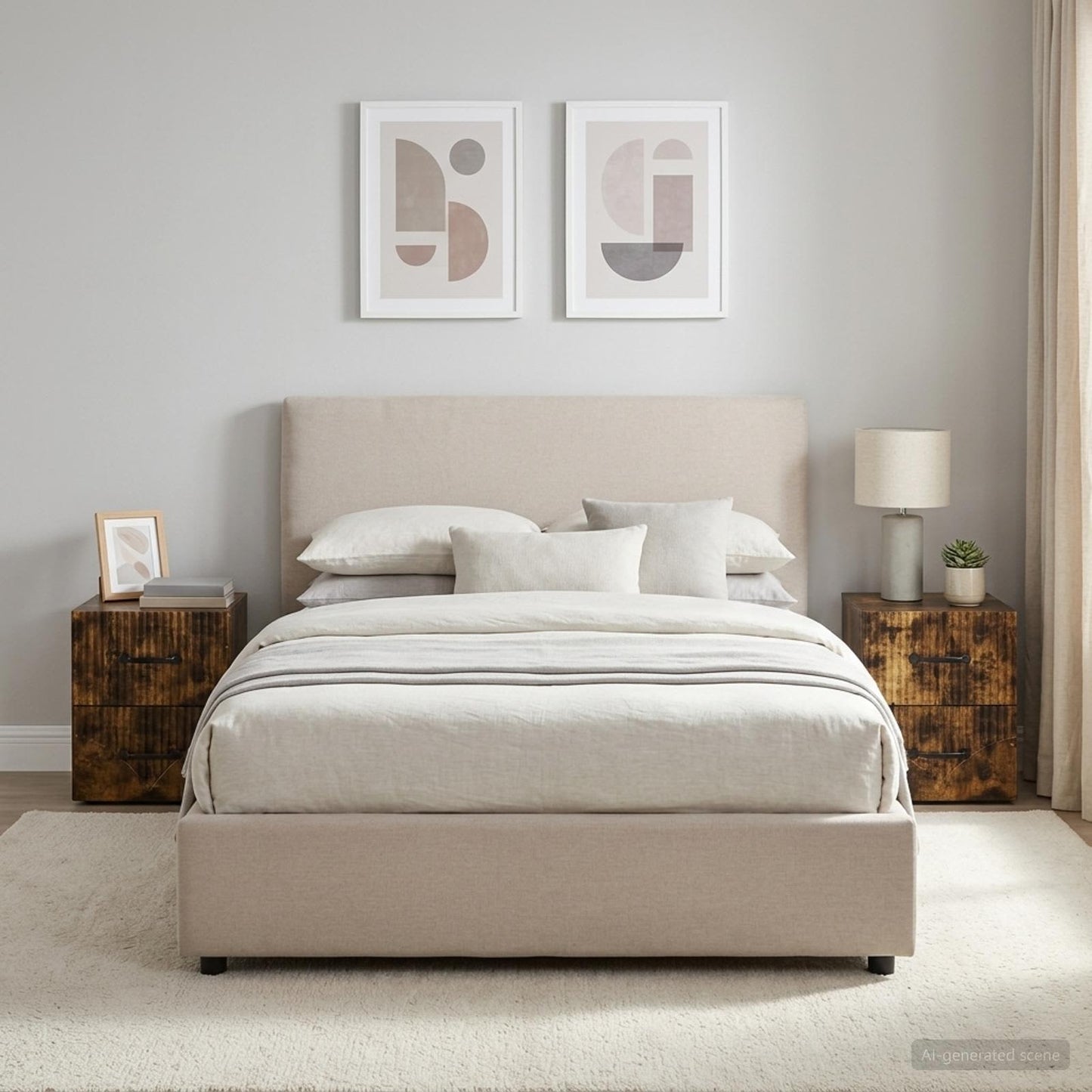 Wall-Mounted Bedside Cabinet 2 pcs Smoked Oak 34.5 x 33 x 40 cm